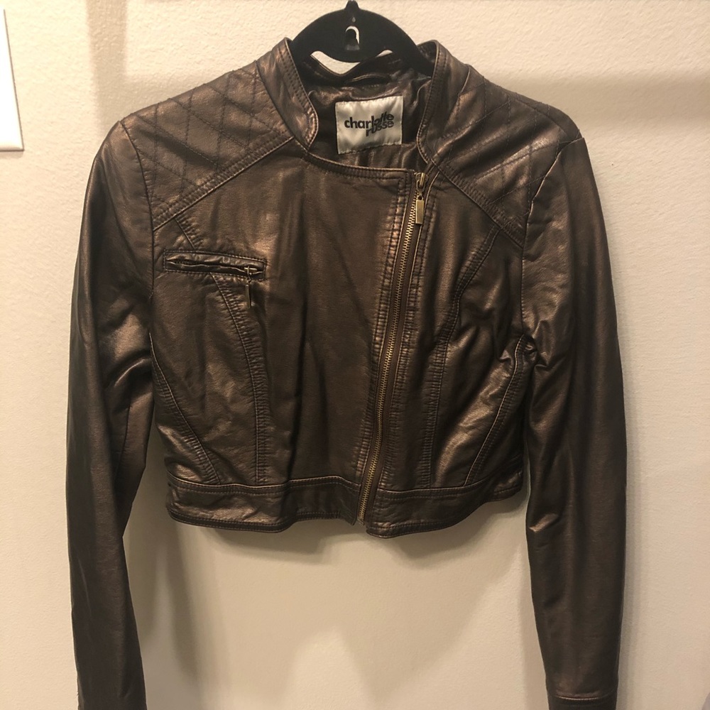 Faux Leather Moto Jacket